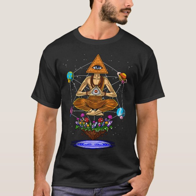 Psychedelic Buddha Pyramid T-Shirt (Front)