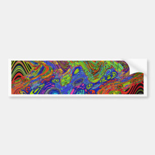 Psychedelic Bumper Sticker