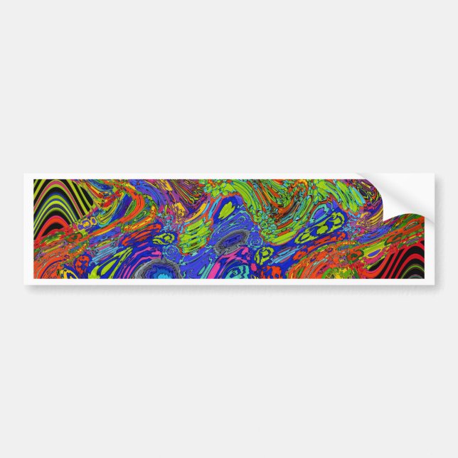 Psychedelic Bumper Sticker (Front)