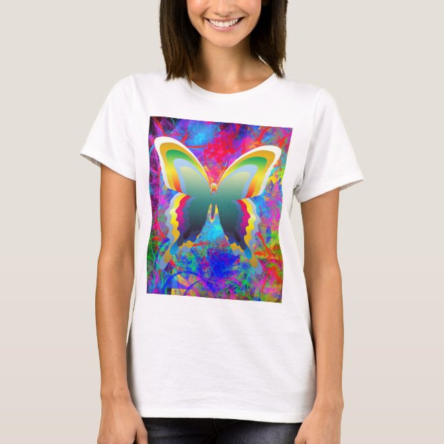 Psychedelic Butterflies T-Shirt (Front)