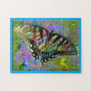 [Psychedelic Butterfly] Colourful Pastels Jigsaw Puzzle