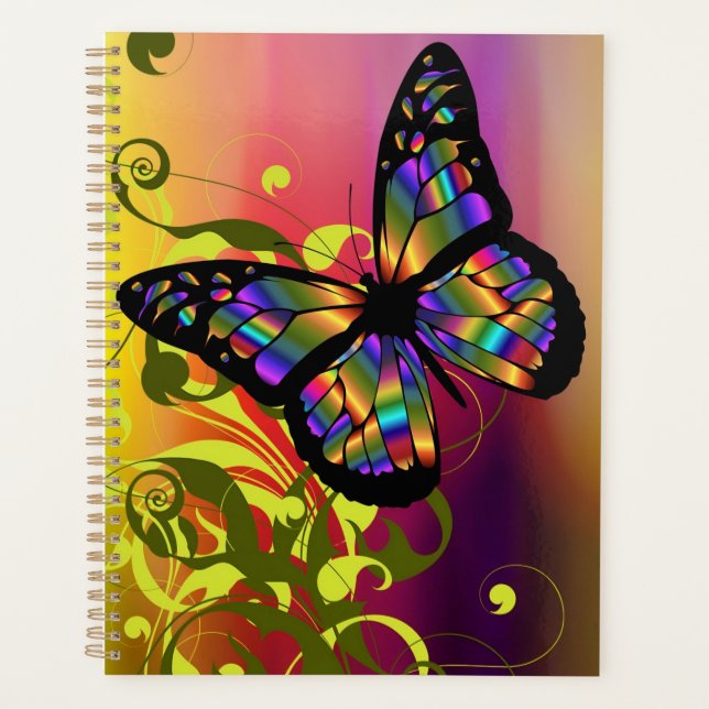 Psychedelic  Butterfly Planner (Front)