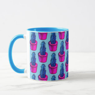 Psychedelic Cactus - Trippy Plant Lover Art Mug