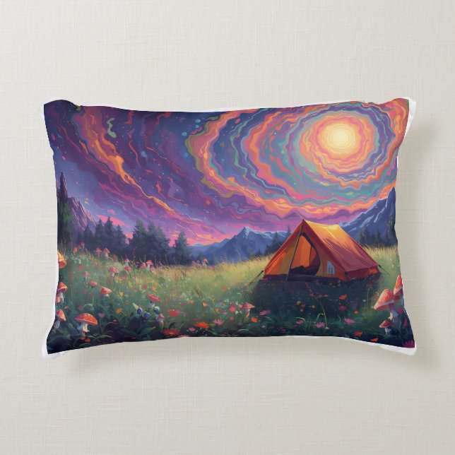 psychedelic camping cushion (Front)