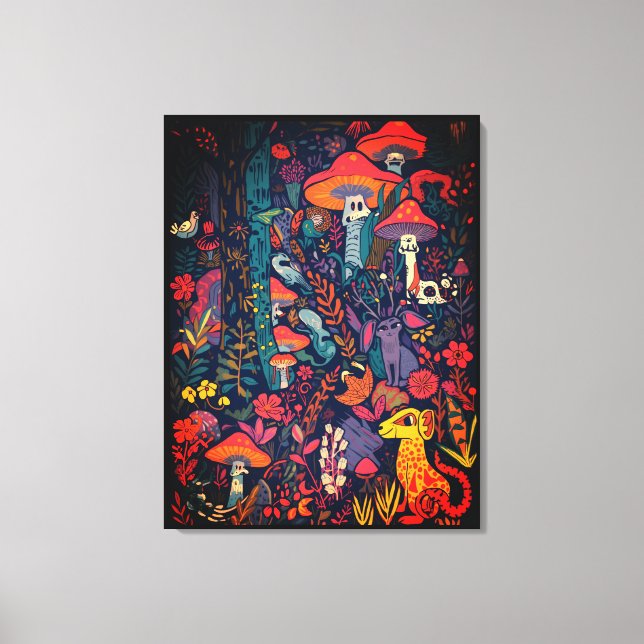 Psychedelic canvas print (Front)