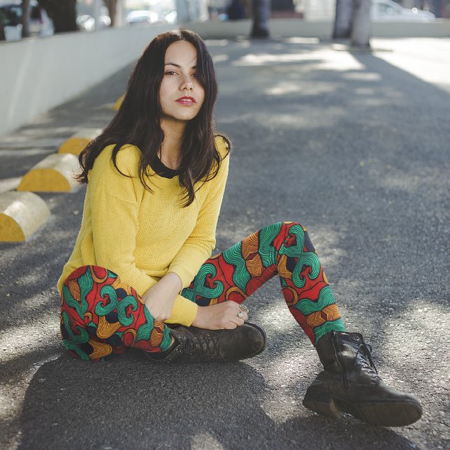 Psychedelic Capri Leggings (Creator Uploaded)