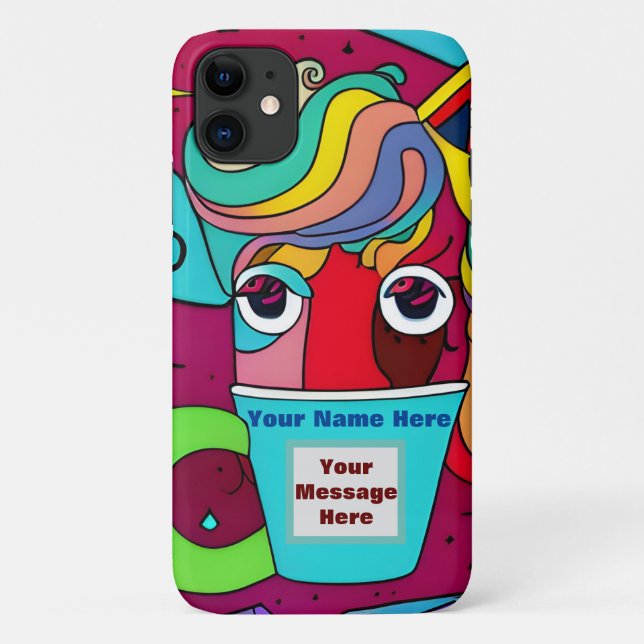 Psychedelic  Case-Mate iPhone case (Back)