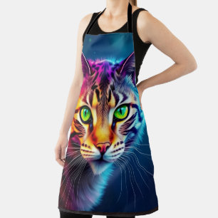  psychedelic Cat Apron