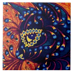 “Psychedelic Cat” by Louis Wain Tile
