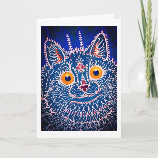 Psychedelic Cats Thank You Card (Front)