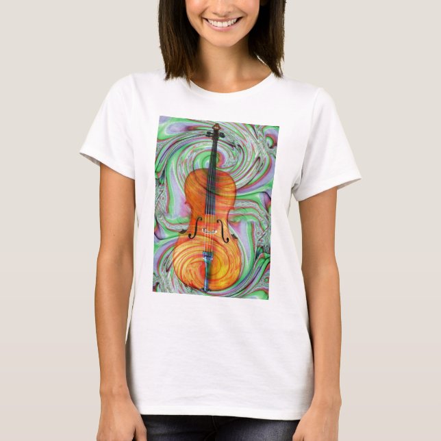 Psychedelic Cello T-Shirt (Front)