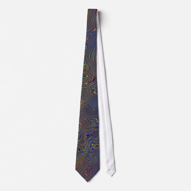 Psychedelic Chaos Abstract Tie (Front)