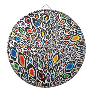 Psychedelic Cheetah Dartboard