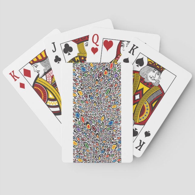 Psychedelic Cheetah Playing Cards (Back)