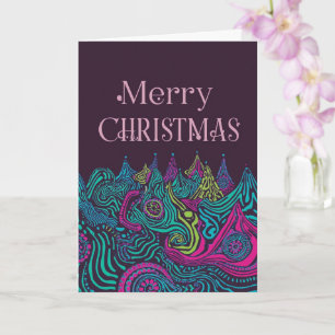 Psychedelic christmas card