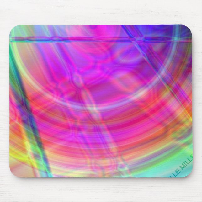 Psychedelic Circle Mousepad (Front)