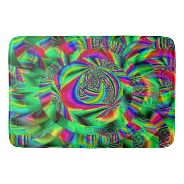 Psychedelic Circles...... Bath Mat (Front)