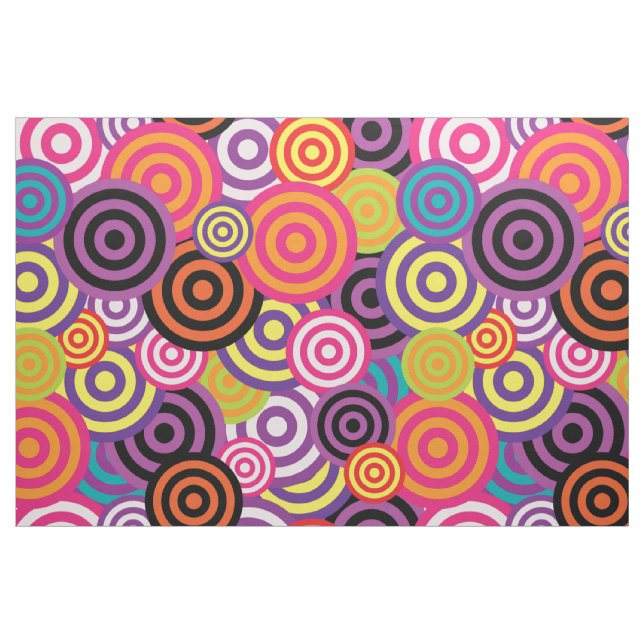  psychedelic circles fabric (Yard)