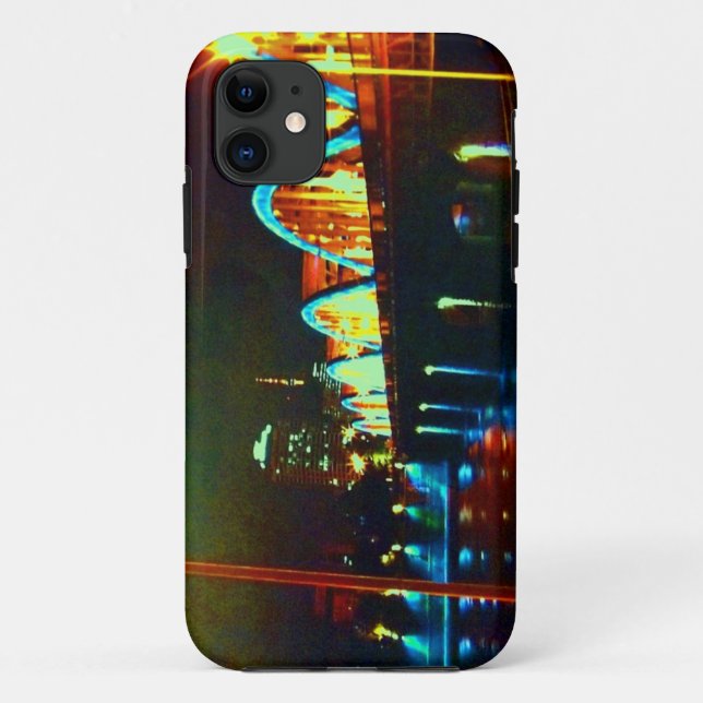 🌌🌉🌙Psychedelic City Nightscape Fabulous Case-Mate iPhone Case (Back)