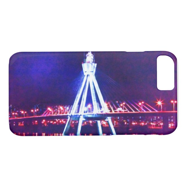 🌌🌉🌙Psychedelic City Nightscape Fabulous Case-Mate iPhone Case (Back (Horizontal))