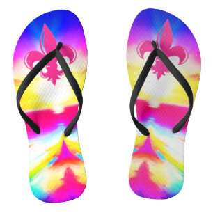 Psychedelic Coaster Flip Flops