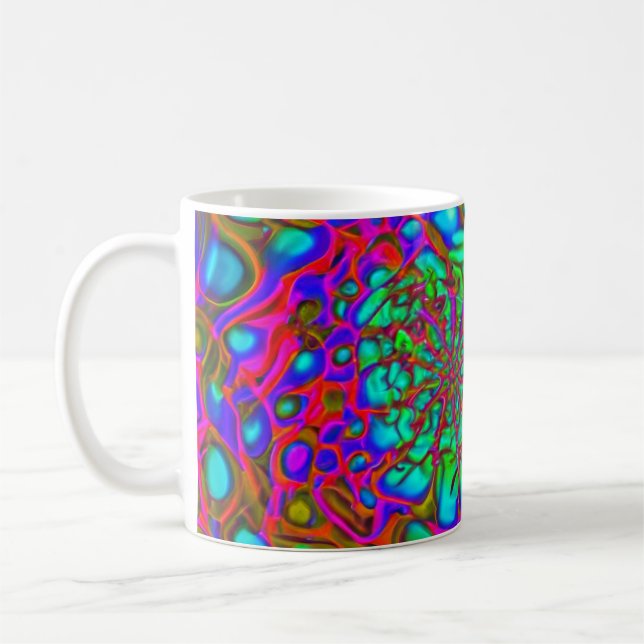 Psychedelic coffee mug (Left)