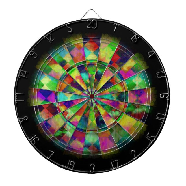 Psychedelic colour  Dart board by Valxart.com (Front)