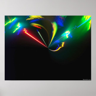 psychedelic colour explosion poster