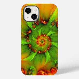 Psychedelic Colourful Modern Abstract Fractal Art Case-Mate iPhone 14 Case