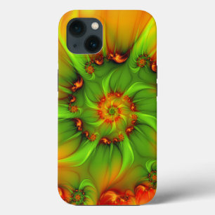 Psychedelic Colourful Modern Abstract Fractal Art iPhone 13 Case