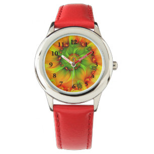 Psychedelic Colourful Modern Abstract Fractal Art Watch