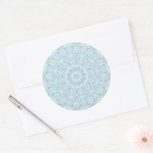 Psychedelic Colourful Ornate Hippie Mandala Classic Round Sticker