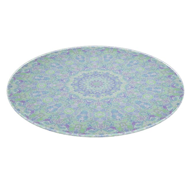 Psychedelic Colourful Ornate Hippie Mandala Cutting Board (Corner)