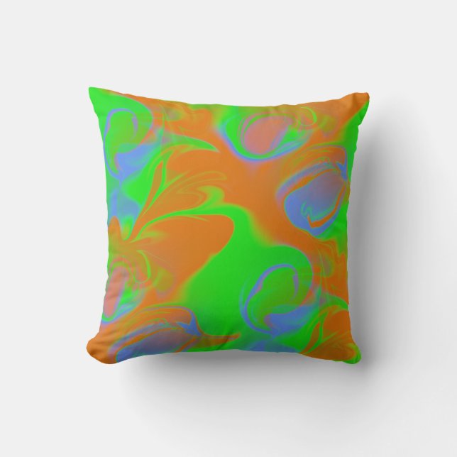 Psychedelic Colours 2 Cushion (Front)