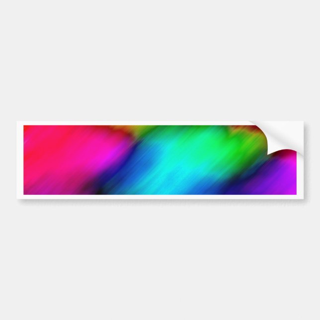 Psychedelic Colours Bumper Sticker (Front)