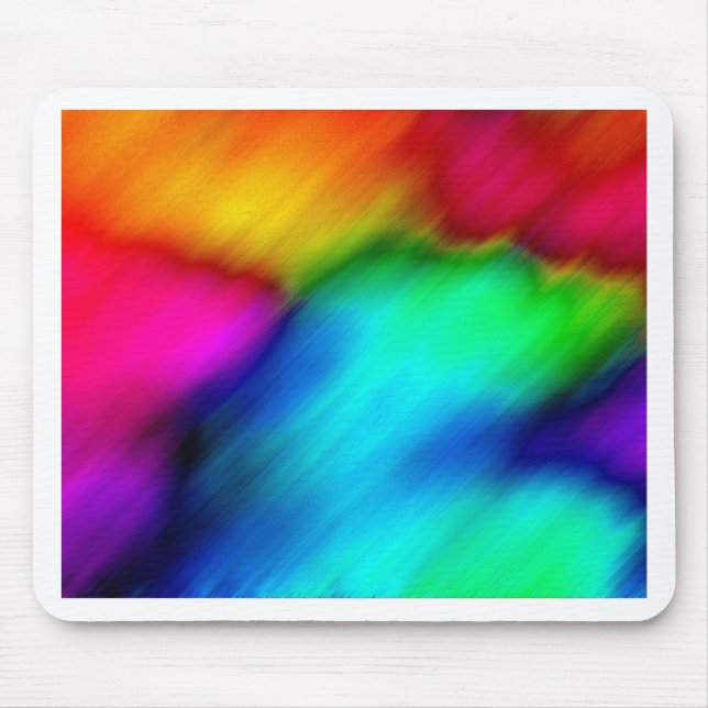 Psychedelic Colours Mouse Mat (Front)