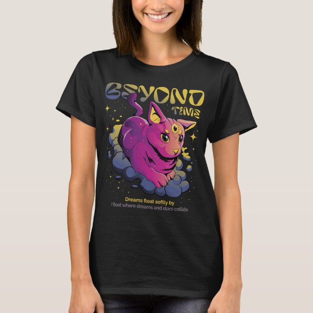 Psychedelic Cosmic Cat - Beyond Time Tee (Front)