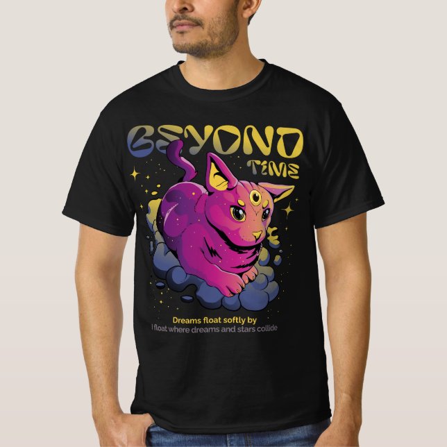 Psychedelic Cosmic Cat - Beyond Time Tee (Front)