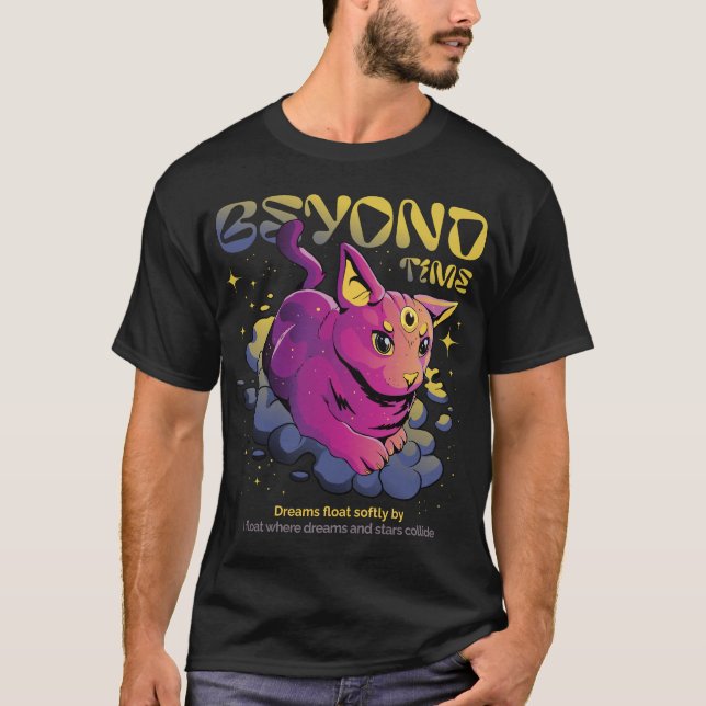 Psychedelic Cosmic Cat - Beyond Time Tee (Front)