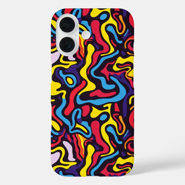 Psychedelic Dark Colour Case-Mate iPhone Case (Back)