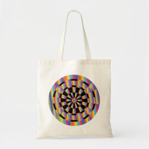 Psychedelic Dartboard Tote Bag