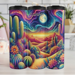 Psychedelic Desert Moonscape Thermal Tumbler