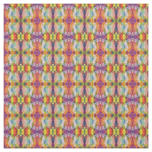 Psychedelic Design Fabric (Swatch)