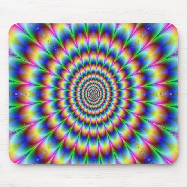 Psychedelic Design Mouse Mat (Front)
