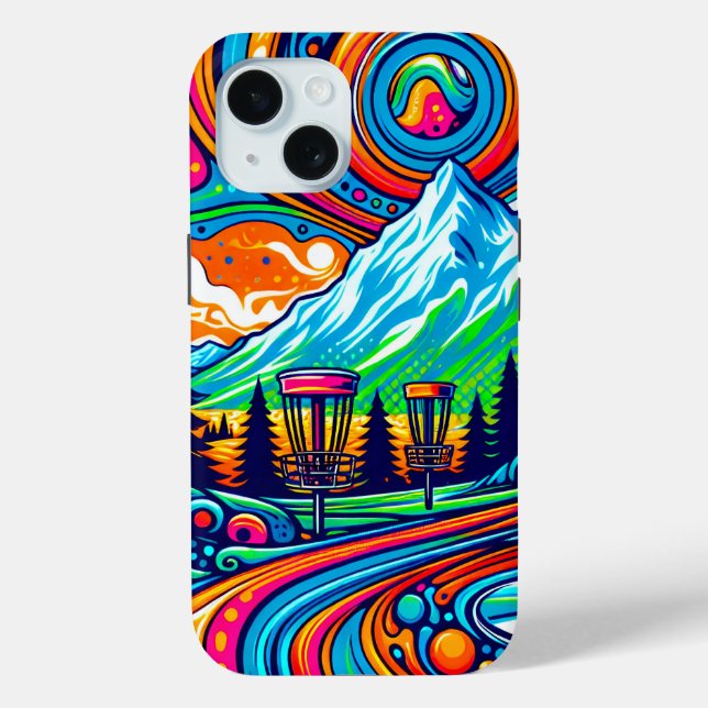 Psychedelic Disc Golf Course  Case-Mate iPhone Case (Back)