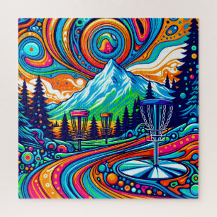 Psychedelic Disc Golf Course  Jigsaw Puzzle