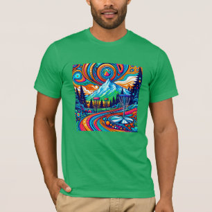 Psychedelic Disc Golf Course T-Shirt