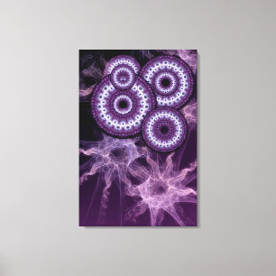 Psychedelic Doorways Purple Fantasy Canvas Print