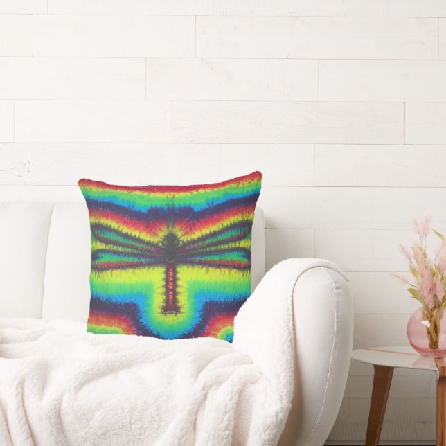 Psychedelic Dragonfly Cushion (Couch)