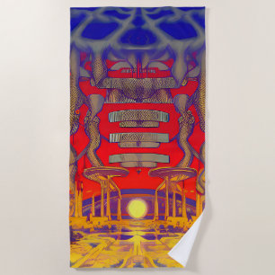 Psychedelic Dreamland Beach Towel